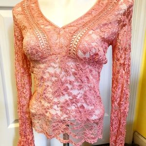 Beautiful woman's lacy top